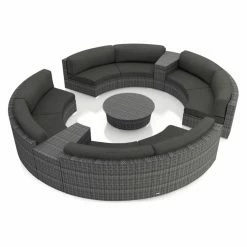 Hot Sale โ Resin Wicker Patio Sets Harmonia Living District Wicker 7 Piece Patio Conversation Set โจ