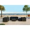 Promo ⭐ Resin Wicker Patio Sets Harmonia Living Urbana Wicker 5 Piece Patio Conversation Set 💯