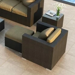 Brand new 🎉 Resin Wicker Patio Sets Harmonia Living Urbana Resin Wicker 3 Piece Club Chair Patio Set 🧨