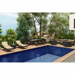 Cheapest ๐งจ Resin Wicker Patio Sets Harmonia Living District 18 Piece Eclipse All-Weather Wicker Patio Conversation Set ๐
