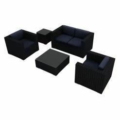 Discount 💯 Resin Wicker Patio Sets Harmonia Living Urbana 4 Piece Patio Sofa Set ❤️