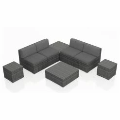 Flash Sale 🔔 Resin Wicker Patio Sets Harmonia Living District 8 Piece 4-Seat Sectional Set 👍