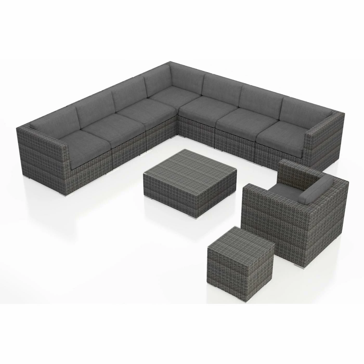 Coupon ๐ Resin Wicker Patio Sets Harmonia Living District 10 Piece Club Chair Sectional Patio Conversation Set ๐งจ