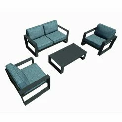 Top 10 😀 Resin Wicker Patio Sets Harmonia Living 4 Piece Portal Sofa Patio Conversation Set 🧨