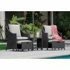 Deals ✨ Resin Wicker Patio Sets Serta Laguna Wicker 5 Piece Patio Conversation Set 🎉