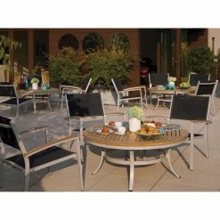 New 👏 Aluminum Patio Sets Oxford Garden Travira Aluminum 5 Piece Patio Conversation Set ✔️