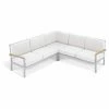 Brand new 🥰 Aluminum Patio Sets Oxford Garden Travira Tekwood And Aluminum 3 Piece Loveseat Chat Set ✨