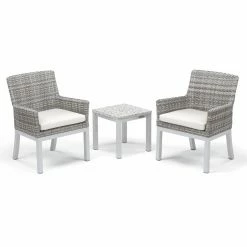 Top 10 🔔 Aluminum Patio Sets Oxford Garden Travira Aluminum 3 Piece Conversation Set 💯