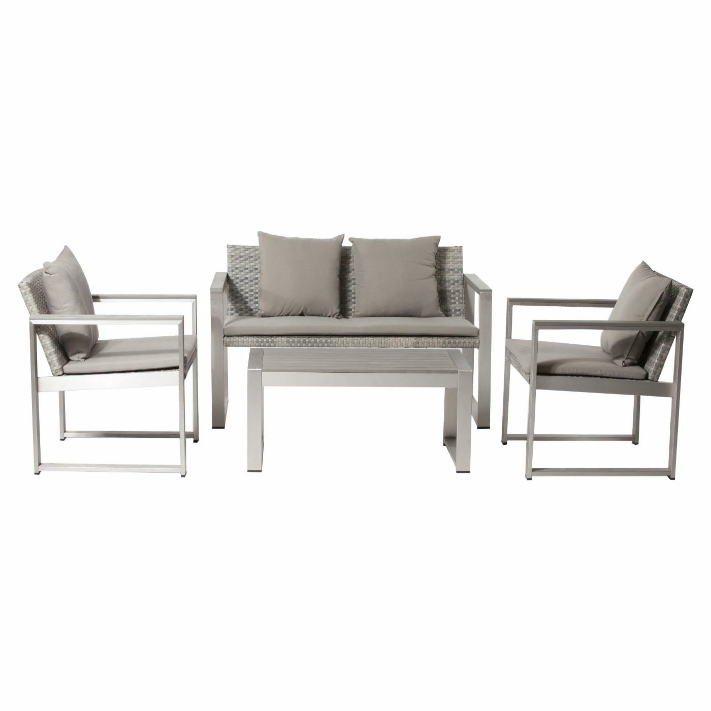 New 😍 Aluminum Patio Sets Pangea Outdoor Chester Aluminum 4-Piece Patio Conversation Set 🎁