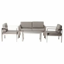 Best deal ๐ Aluminum Patio Sets Pangea Outdoor Karen Aluminum 4-Piece Patio Conversation Set โค๏ธ