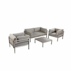 Best Sale 💯 Aluminum Patio Sets Pangea Home Cloud 4 Piece Patio Conversation Set 🔔