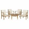 New 🔥 Wood Patio Sets Safavieh Colfax 5 Piece Coffee Table Set 🌟