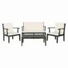 Buy 🧨 Wood Patio Sets HN Outdoor Clearfield 4 Piece Outdoor Conversation Set 🔥