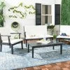 Wholesale 🧨 Wood Patio Sets Safavieh Del Mar Outdoor Conversation Set 🤩