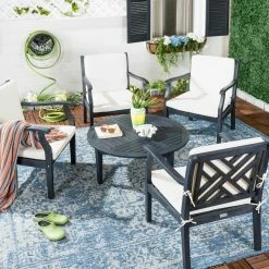 Flash Sale 💯 Wood Patio Sets Safavieh Anaheim Conversation Set 🤩