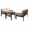 Brand new 👍 Wood Patio Sets Safavieh Lardern Acacia 3 Piece Patio Conversation Set 🎉