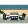 Best reviews of ⌛ Wood Patio Sets Safavieh Carson Acacia Wood 4 Piece Patio Conversation Set ⌛