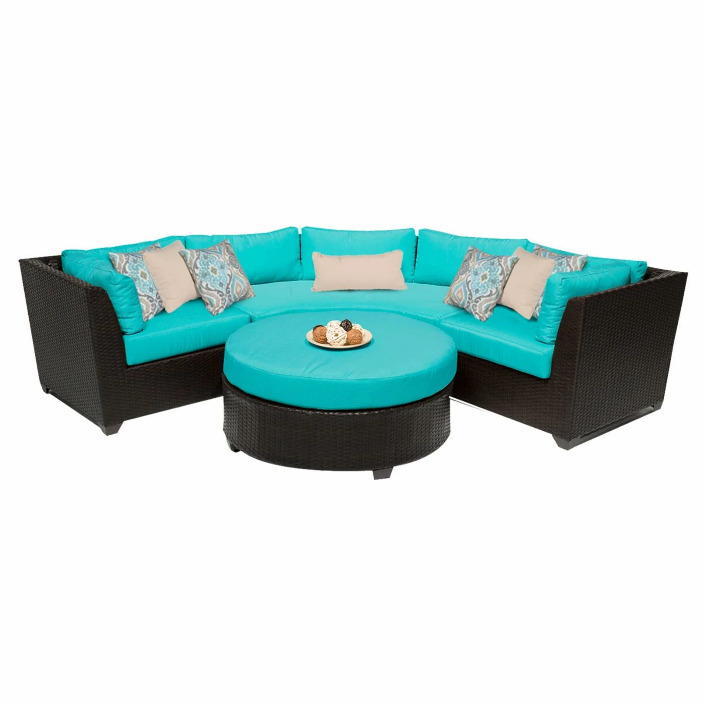 Coupon βοΈ Resin Wicker Patio Sets TK Classics Barbados Wicker 4 Piece Patio Conversation Set With Coffee Table And 2 Sets Of Cushion Covers βοΈ