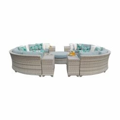 Brand new 😍 Resin Wicker Patio Sets TK Classics Fairmont All-Weather Wicker 11 Piece Round Sectional Patio Conversation Set 🌟
