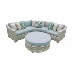 Best deal 🤩 Resin Wicker Patio Sets TK Classics Fairmont 04A Wicker 4 Piece Conversation Set 🥰