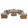 Best Pirce 🧨 Resin Wicker Patio Sets TK Classics Laguna Wicker 8 Piece Patio Conversation Set With 2 Sets Of Cushion Covers 💯