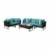 Best reviews of 🧨 Resin Wicker Patio Sets TK Classics Barcelona Wicker 6 Piece Sectional Sofa And Loveseat Patio Conversation Set 🛒