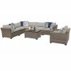Best deal 🔔 Resin Wicker Patio Sets TK Classics Monterey Wicker 8 Piece Patio Conversation Set With 2 Sets Of Cushion Covers 👍