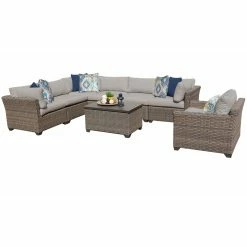 Best deal 🔔 Resin Wicker Patio Sets TK Classics Monterey Wicker 8 Piece Patio Conversation Set With 2 Sets Of Cushion Covers 👍