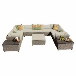 Coupon ๐ Resin Wicker Patio Sets TK Classics Monterey Wicker 12 Piece Patio Conversation Set With 2 Sets Of Cushion Covers ๐งจ