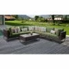 Outlet 🥰 Resin Wicker Patio Sets TK Classics Barcelona 08a 8 Piece Wicker Outdoor Patio Conversation Set 👍