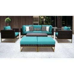 Flash Sale ๐ Resin Wicker Patio Sets TK Classics Barcelona 08c 8 Piece Wicker Outdoor Patio Conversation Set ๐