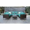 Buy 💯 Resin Wicker Patio Sets TK Classics Barcelona 9c 9 Piece Wicker Outdoor Patio Conversation Set 😉
