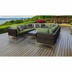 Best deal 💯 Resin Wicker Patio Sets TK Classics Barcelona 11a 11 Piece Wicker Outdoor Patio Conversation Set ⭐