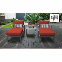 Budget 😍 Resin Wicker Patio Sets TK Classics Lexington 05b 5 Piece Aluminum Outdoor Patio Conversation Set 😉