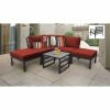Promo 🛒 Resin Wicker Patio Sets TK Classics Lexington 06b 6 Piece Aluminum Outdoor Patio Conversation Set 😉