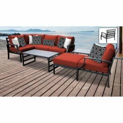Top 10 🌟 Resin Wicker Patio Sets TK Classics Lexington 08n 8 Piece Aluminum Outdoor Patio Conversation Set 😍