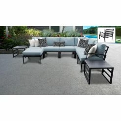 Best reviews of 🔥 Resin Wicker Patio Sets TK Classics Lexington 09b 9 Piece Aluminum Outdoor Patio Conversation Set ⭐
