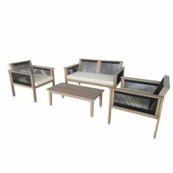 Hot Sale ๐ Wood Patio Sets TK Classics 4-Piece Acacia Conversation Set ๐ฅฐ