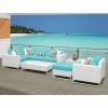 Cheap 🤩 Resin Wicker Patio Sets TK Classics Miami Wicker 8 Piece Corner Sofa Patio Conversation Set 🥰