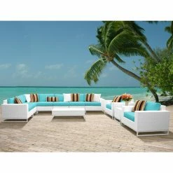 Coupon ๐ Resin Wicker Patio Sets TK Classics Miami Wicker 11 Piece Patio Conversation Set ๐คฉ