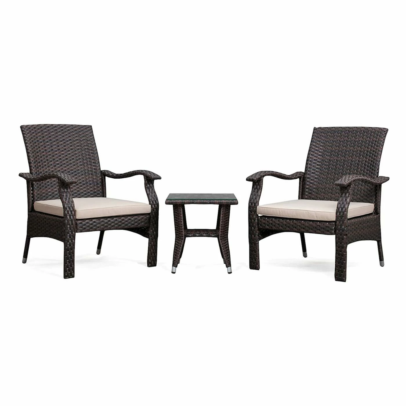 Best deal 😀 Resin Wicker Patio Sets Patio Sense Miles Resin Wicker 3 Piece Patio Conversation Set 🔥