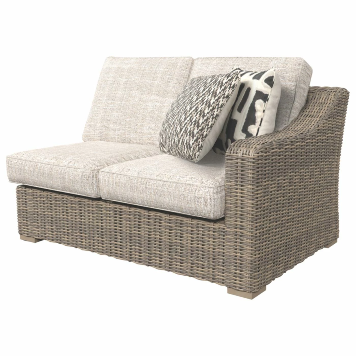 Coupon ๐ฅฐ Resin Wicker Patio Sets Signature Design By Ashley Beachcroft Patio Loveseat Sectional Piece - Set Of 2 ๐งจ - Image 5