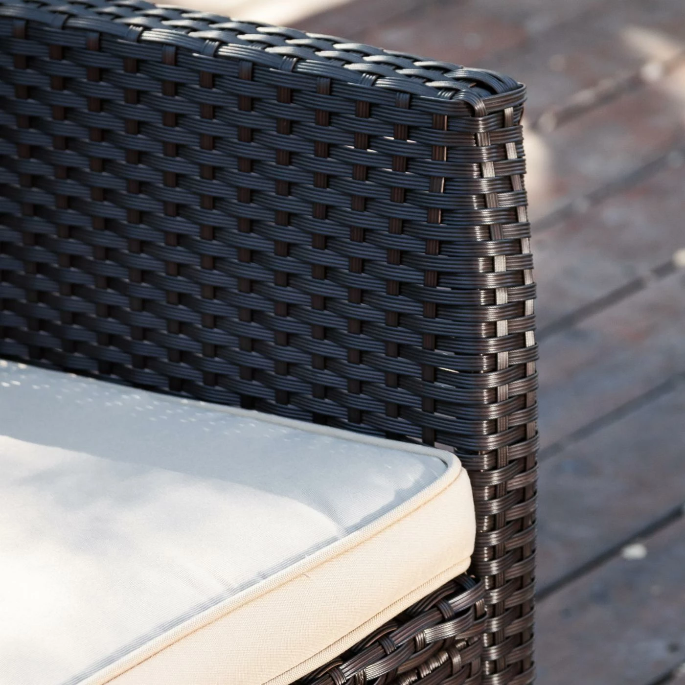 Cheap β€οΈ Best Selling Home Resin Wicker Patio Sets Cornish Wicker 4 Piece Patio Conversation Set π - Image 5