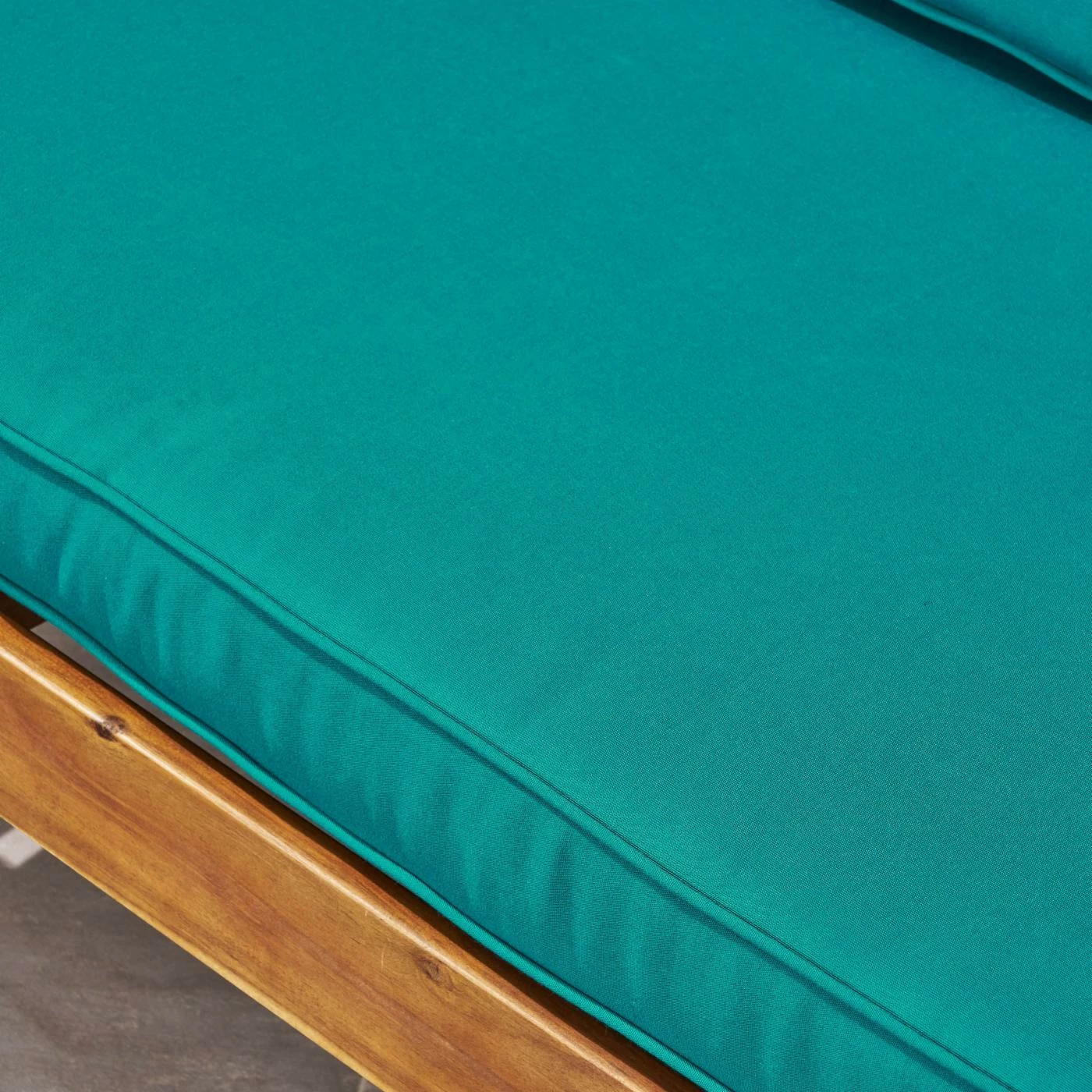 Best Pirce β¨ Best Selling Home Decor Wood Patio Sets Siyan Outdoor Acacia Wood Loveseat And Coffee Table Set - Teak And Silver Sunbrella π - Image 5