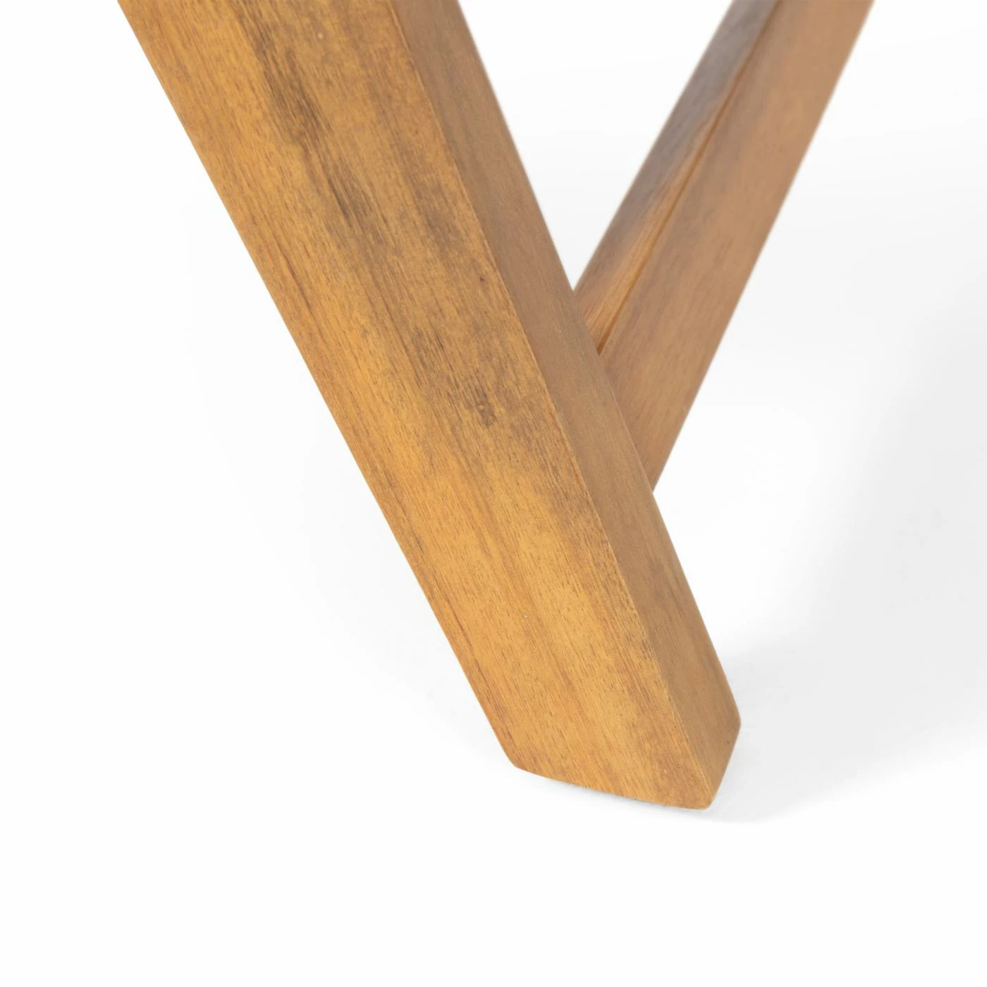 Best deal ๐ Best Selling Home Decor Wood Patio Sets Jood Outdoor Acacia Wood 4 Seater Chat Set And Side Table - Teak And White ๐ - Image 5