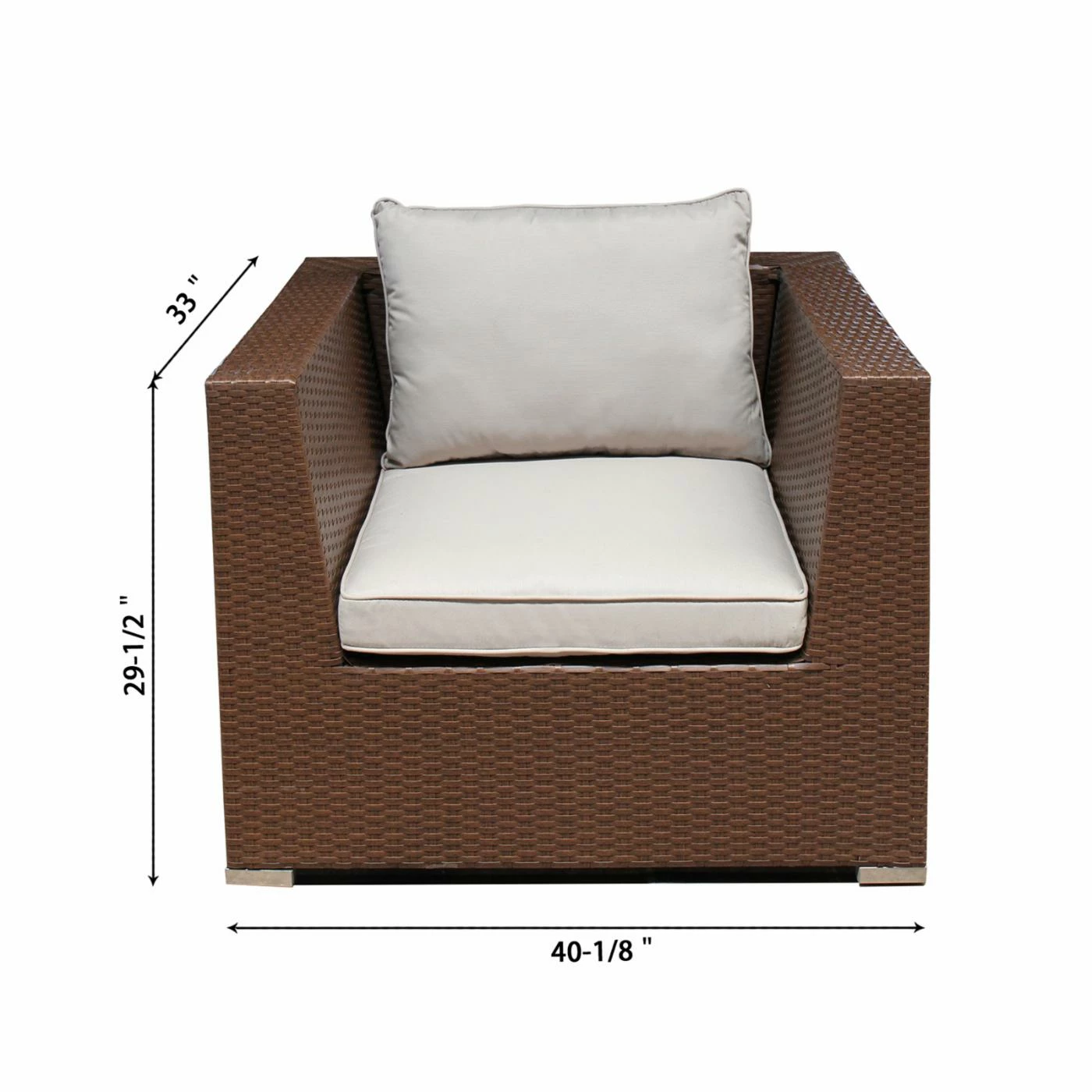 Brand new ๐ Resin Wicker Patio Sets Magari Furniture Wicker 5 Piece Sectional Patio Conversation Set ๐ - Image 5