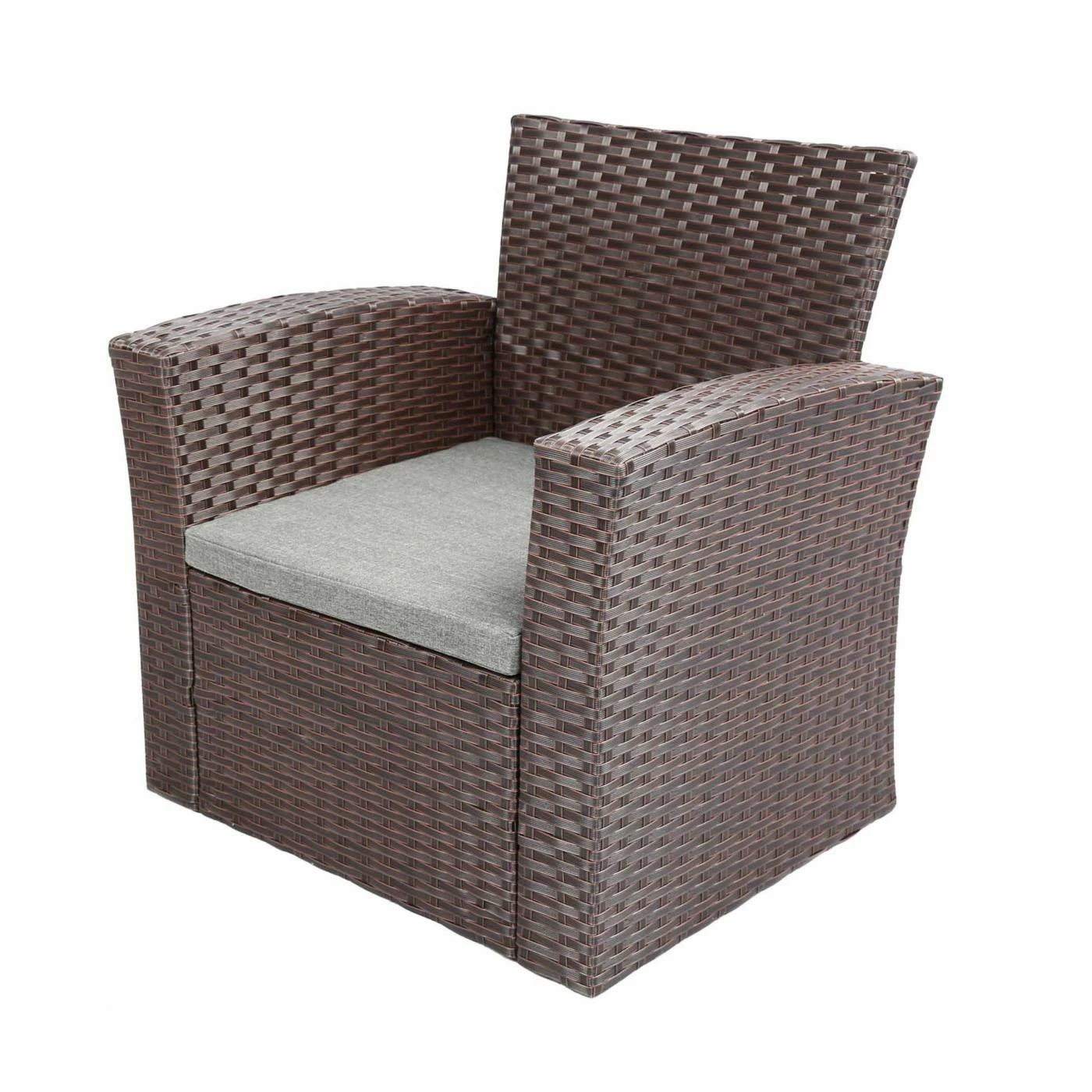 Discount 🛒 Resin Wicker Patio Sets Baner Garden Wicker 4 Piece Patio Conversation Set With Shelf Coffee Table ✨ - Image 5