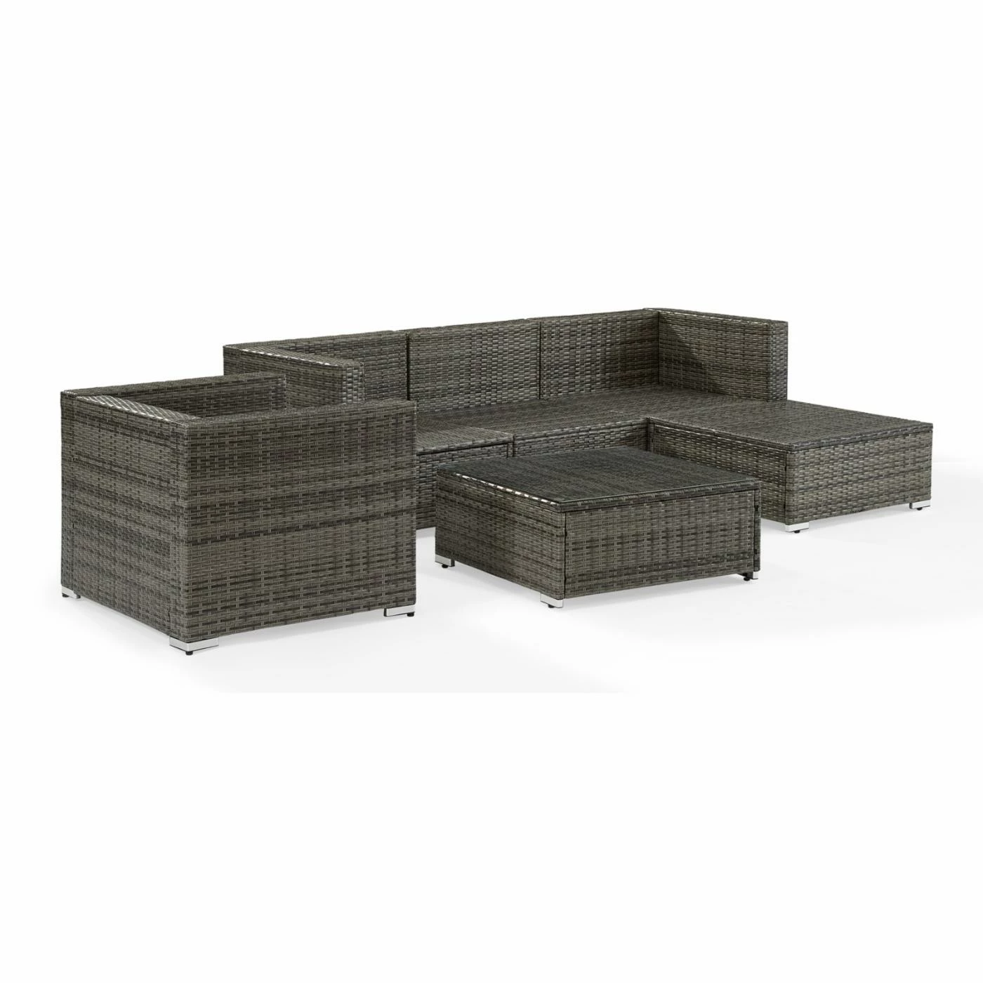 Coupon β¨ Resin Wicker Patio Sets Crosley Sea Island Wicker 6 Piece Sectional Patio Conversation Set π€© - Image 5