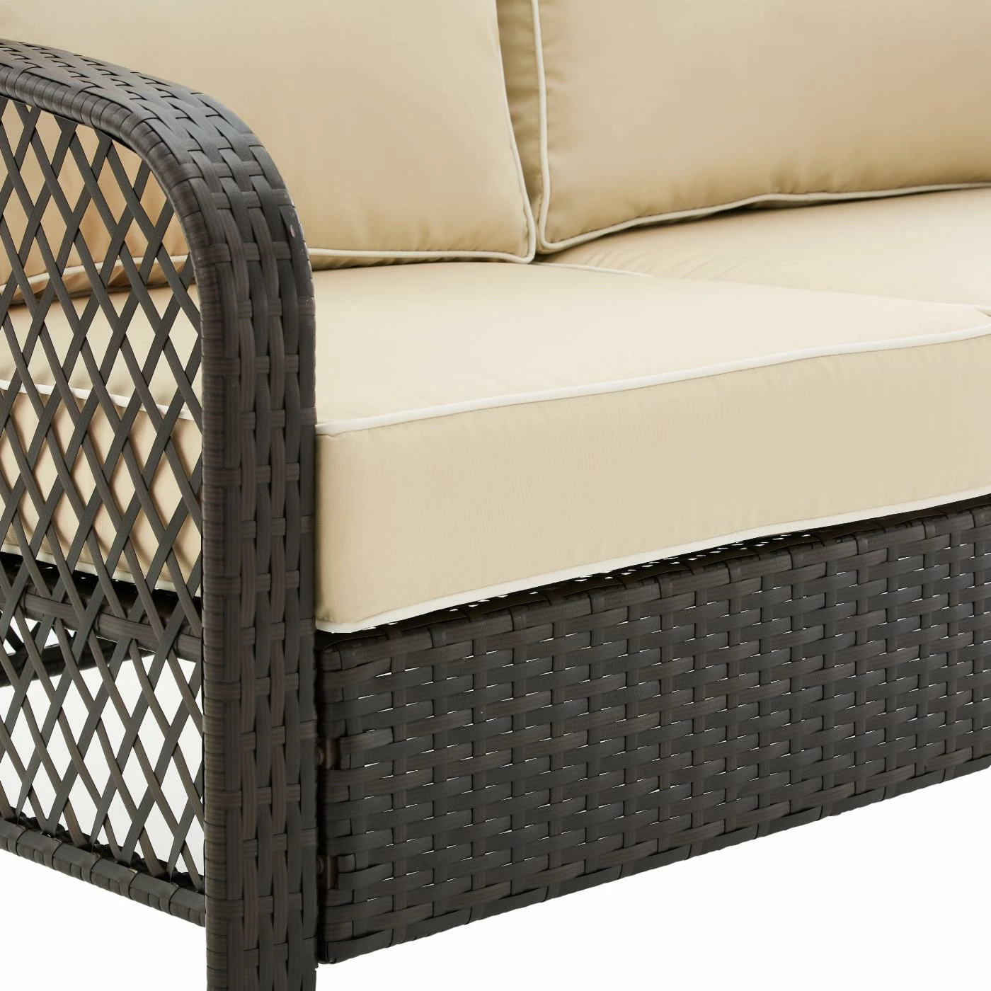 Brand new ๐ Resin Wicker Patio Sets Crosley Tribeca Wicker 4 Piece Outdoor Conversation Set โจ - Image 5