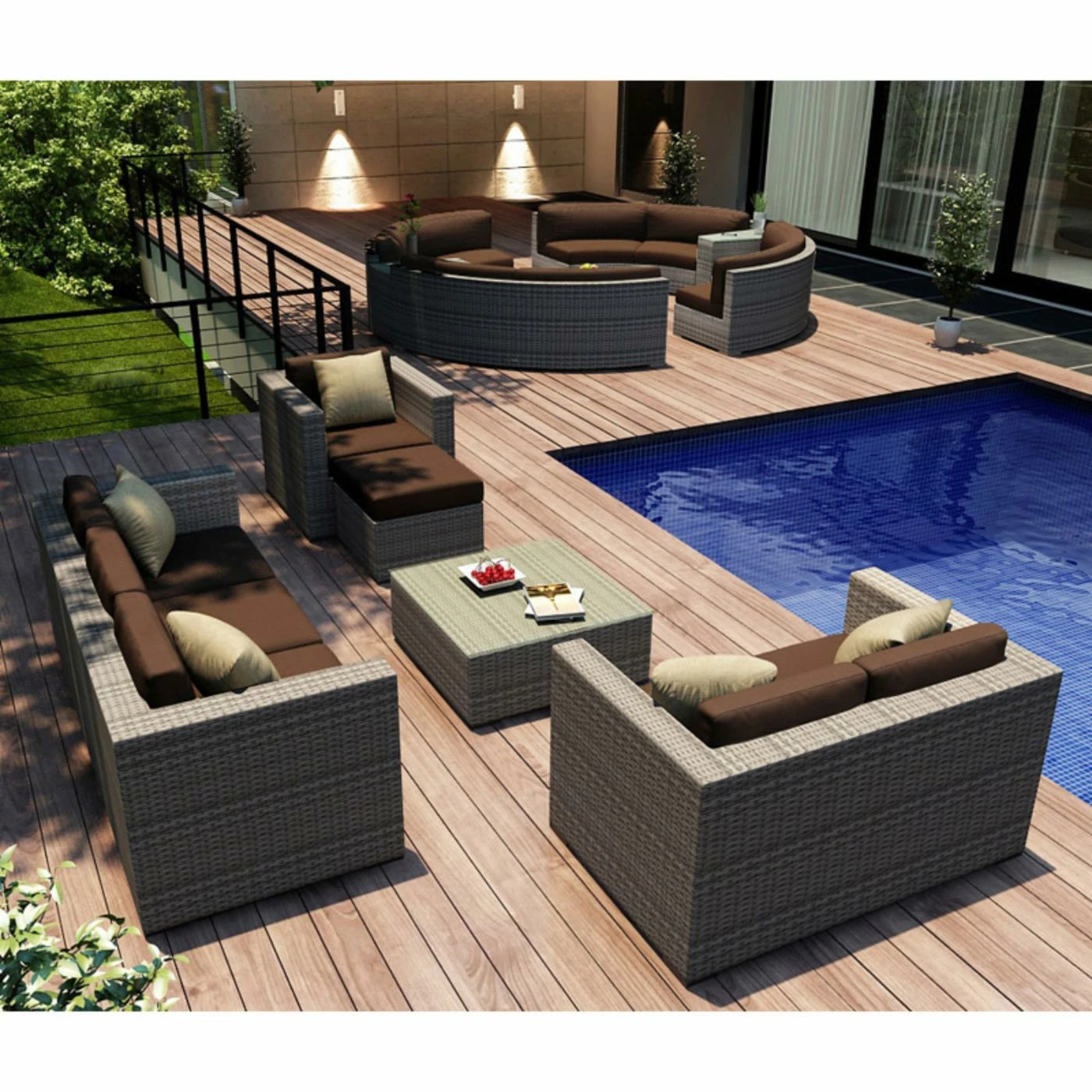 Discount ✨ Resin Wicker Patio Sets Harmonia Living Urbana Sofa Conversation Set 😉 - Image 5